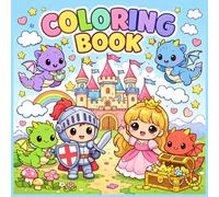 Kawaii Medieval Coloring Book for Kids: Cute Castles, Dragons, Princesses & Knights | Fun Fantasy Coloring Pages for Kids Ages 4-8 | Fun Medieval Fantasy Pages for Creative Kids