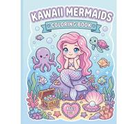 Kawaii Mermaids & Ocean Friends: Adorable Underwater Coloring Book for Kids Ages 3-8 · Cute Sea Animals and Magical Mermaids (Kawaii Bold & Easy Coloring Collection)