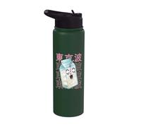 Kawaii Milk Carton Japonés Estética Chicas Adolescente Anime Stainless Steel Insulated Water Bottle