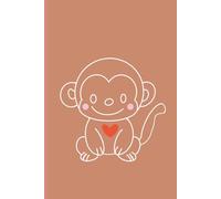 Kawaii Monkey Notebook: Cute Monkey Journal for Writing, Notes, School and Daily Thoughts | 6x9 Lined Notebook | 110 Pages