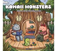 Kawaii Monsters Coloring Book for Adults and Teens: Bold & Easy Cute Monsters in Cozy Homes, Tea Parties, Bakeries & Whimsical Fantasy Worlds (Fantasy Coloring Pages)