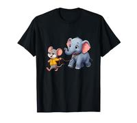 Kawaii Mouse Caminando Baby Elephant Nursery Camiseta