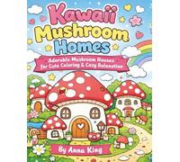 Kawaii Mushroom Homes Coloring Book (50 Pages): Adorable Mushroom Houses for Cute Coloring & Cozy Relaxation