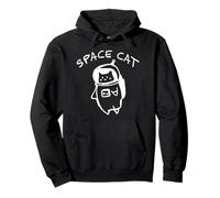 Kawaii Neko Space Program Space Cat Arte de estilo japonés Sudadera con Capucha