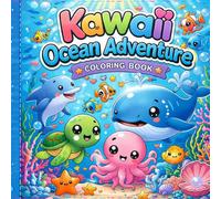 Kawaii Ocean Adventure Coloring Book;Kids ages 4-8 and 8-12;stress-relief coloring: Adorable Underwater Scenes for Kids Ages 4-8 & 8-12 | Cute Sea ... Designs for Relaxation and Creativity