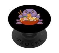 Kawaii Octopus Ramen Bowl Japonés Otaku Anime Cultura Japonesa PopSockets PopGrip Adhesivo