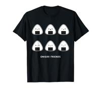 Kawaii Onigiri Friends Cute Japanese Rice Ball Personajes Camiseta