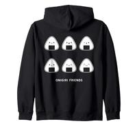 Kawaii Onigiri Friends Cute Japanese Rice Ball Personajes Sudadera con Capucha
