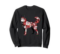 Kawaii Origami Akita Inu/Portador de Perros con patrón de Sudadera
