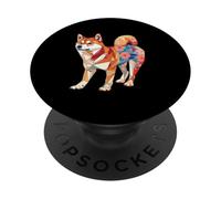 Kawaii Origami Shiba Inu/Soporte para Perros con patrón de PopSockets PopGrip Adhesivo