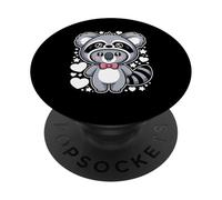 Kawaii Oso Koala Disfraz de Mapache Koalas PopSockets PopGrip Adhesivo