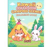Kawaii Outdoor Camping Scenes Coloring Book: 50 Adorable Camping Adventures for Kids to Color