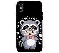 Kawaii Oveja Disfraz de Mapache Cordero Corderitos Carcasa para iPhone X/XS
