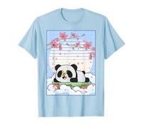 Kawaii Panda Flor de Cerezo Mariposa Japanese Aesthetic Camiseta