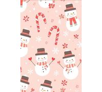 Kawaii Pastel Christmas Dreams Journal: Adorable 6" x 9" Notebook | 70 Lined Pages | Soft Matte Cover | Cute Snowmen, Stars & Candy Canes Theme | Perfect Christmas Gift for Girls
