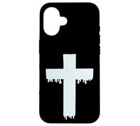 Kawaii Pastel Drippy Cross, Gurokaw Estética Gótica Japonesa Carcasa para iPhone 16
