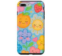 Kawaii Pastel Fruta Flor Nube Luna Sol Diseño Carcasa para iPhone 7 Plus/8 Plus