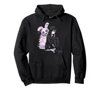 Kawaii Pastel Goth Bunny Anime Triste EMO Chica Alternativa Sudadera con Capucha