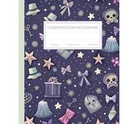 Kawaii Pastel Goth Composition Notebook: Aesthetic and Cute Goth Journal Wide Rule For Teen Girls Students School Supplies| 110 pages