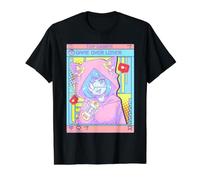Kawaii Pastel Goth Girl Anime Gamer Game Over Loser Camiseta gráfica económica, Hombre, Negro, L