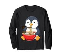Kawaii Penguin Eating Ramen Cute Chibi Anime Manga Larga