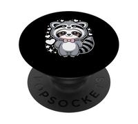 Kawaii Perezoso Vago Disfraz de Mapache Osos Perezosos PopSockets PopGrip Adhesivo