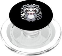 Kawaii Perezoso Vago Disfraz de Mapache Osos Perezosos PopSockets PopGrip para MagSafe