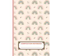 Kawaii Pink Composition Notebook: Supports your creativity and independent thinking. Ideal as a journal or for creative writing. Wide ruled with dotted lines, 130 pages (65 sheets), 6" x 9"