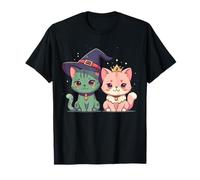 Kawaii Pink & Green, lindos gatitos, gatos, mejores amigos Camiseta