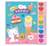 Kawaii ("Pinto con acuarelas") 9 acuarelas+1 pincel