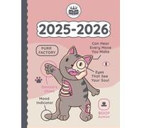 Kawaii Planner 2025 2026 Cute Anatomy of a Cat animal: Weekly and Monthly with Calendar (12 Month, Goals, Water & Sleep Tracker...) Birthday Funny ... for Japanese Anime Lovers in School & Work