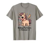 Kawaii Pony Riding Partners Forever Horse Camiseta