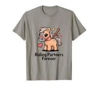 Kawaii Pony Riding Partners Forever Horse Camiseta