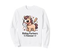 Kawaii Pony Riding Partners Forever Horse Sudadera