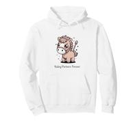 Kawaii Pony Riding Partners Forever Horse Sudadera con Capucha