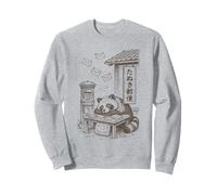Kawaii Post Office Tanuki Sleepy Racoon Dog Cozy Harajuku Sudadera