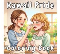 Kawaii Pride Coloring Book: A Cute, Cozy, and Bold Coloring Book for Adults Featuring Funny Bestie Moments, Queer Art, and Romantic Valentine’s Day Scenes