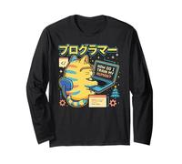 Kawaii Programmer Cat Computer Science Funny Coding Train Manga Larga