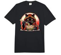 Kawaii Ramen Cat Bloque de Madera japonés Fuji Sunset Art Comfort Colors Adult Heavyweight T-Shirt