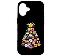 Kawaii Ramen Donut Árbol De Navidad Comidas Deliciosas Carcasa para iPhone 16