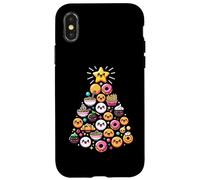 Kawaii Ramen Donut Árbol De Navidad Comidas Deliciosas Carcasa para iPhone X/XS