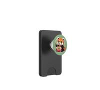 Kawaii Ramen Rojo Panda Soja Lindo Fideos Juego de palabras Soja Hambriento PopSockets PopWallet para MagSafe