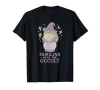 Kawaii Rana Bruja Familiar Oculto Linda Luna Estética Camiseta