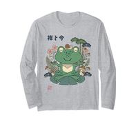 Kawaii Rana Japonesa Meditación Zen Yoga Cottagecore Anime Manga Larga