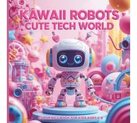 Kawaii Robots & Cute Tech World - Coloring Book for Kids: Adorable Robot Friends, Simple Shapes & Fun Tech Adventures for Ages 4-8