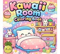 Kawaii Room Coloring Book: Bold & Easy Cozy Rooms for Relaxation