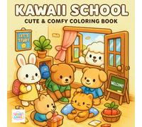 Kawaii School Coloring Book: Discover the Joy of Friendship and Learning With Super Cute Animal Buddies