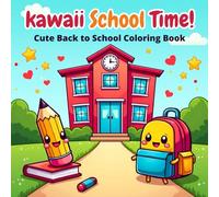 Kawaii School Time! Cute Back to School Coloring Book for Kids Ages 4-8: Adorable Kawaii School Supplies, Happy Classroom Scenes, and Fun Activities to Celebrate the New School Year!