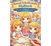 Kawaii Schulfreunde Malbuch - Süße Anime Kinder im Klassenzimmer, Kindergarten und Schulalltag | 83 liebevolle Ausmalbilder für Kinder und Senioren: ... Klassenzimmer, Kindergarten und Schulalltag