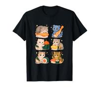 Kawaii Scottish Fold Sushi Cat Set en Chibi Food Style Camiseta